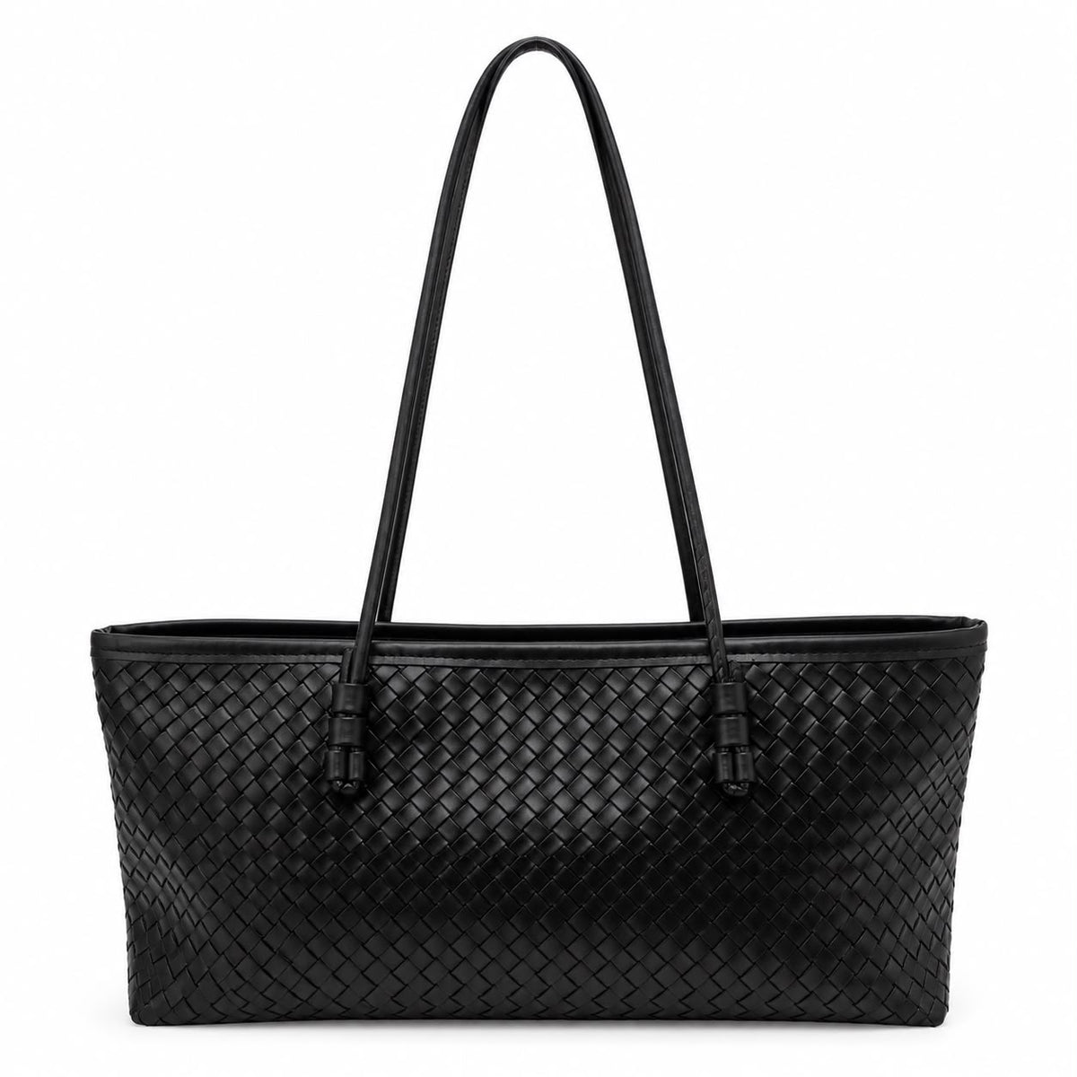 Milano Örgü Shopper Siyah Çanta